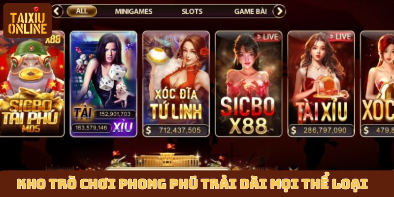 Kho trò chơi phong phú trải dài mọi thể loại Kho trò chơi phong phú trải dài mọi thể loại