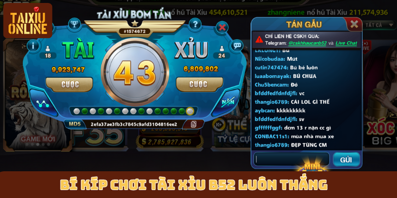 Bí kíp chơi tài xỉu B52 luôn thắng Bí kíp chơi tài xỉu B52 luôn thắng