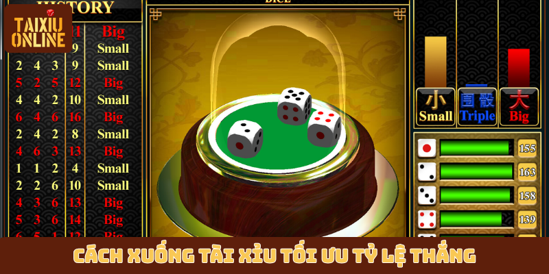 Cách xuống tài xỉu tối ưu tỷ lệ thắng