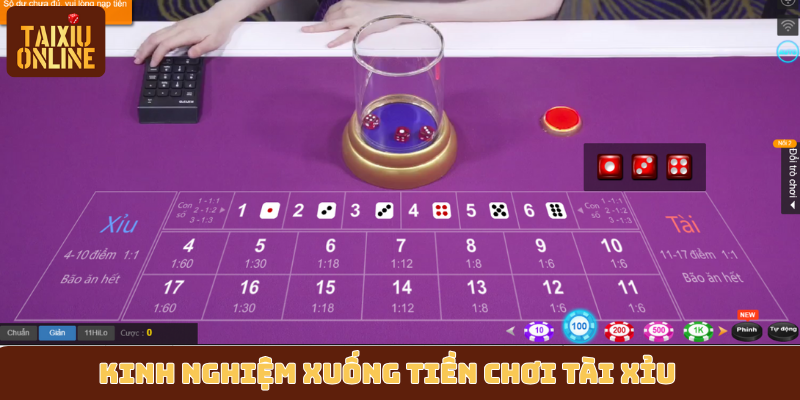 Kinh nghiệm xuống tiền chơi tài xỉu không đối thủ Kinh nghiệm xuống tiền chơi tài xỉu không đối thủ