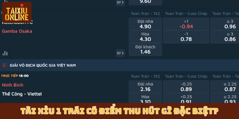 Tài xỉu 1 trái có điểm thu hút gì đặc biệt? Tài xỉu 1 trái có điểm thu hút gì đặc biệt?