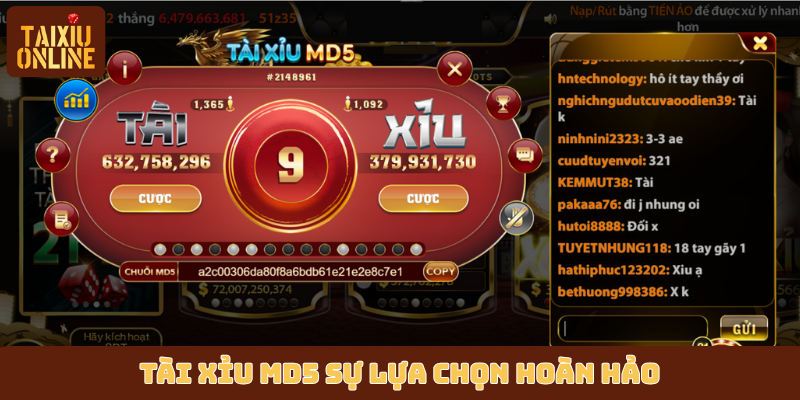 Tài xỉu MD5 sự lựa chọn hoàn hảo Tài xỉu MD5 sự lựa chọn hoàn hảo