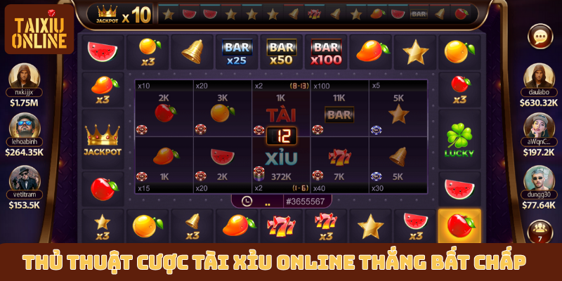 Thủ thuật cược tài xỉu online thắng bất chấp Thủ thuật cược tài xỉu online thắng bất chấp